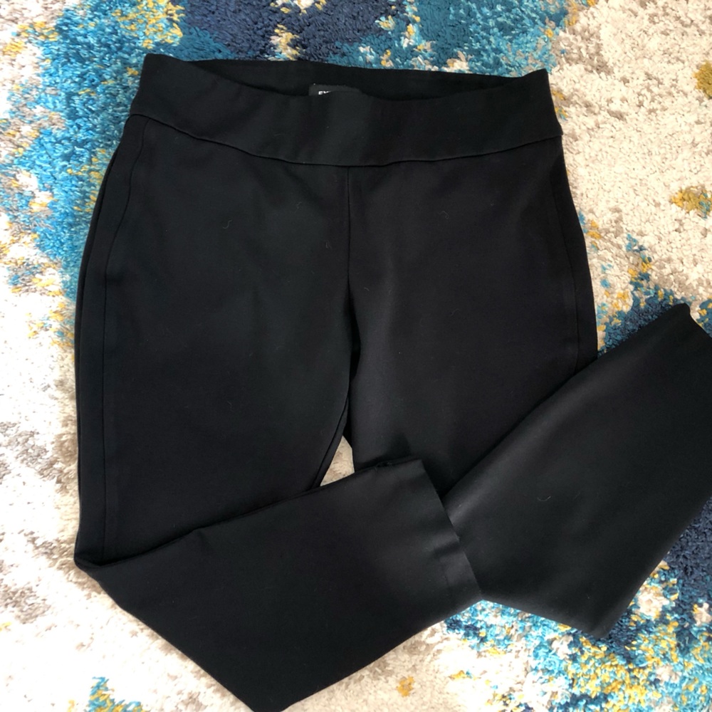 Express skinny stretch waist office pants, size L, black